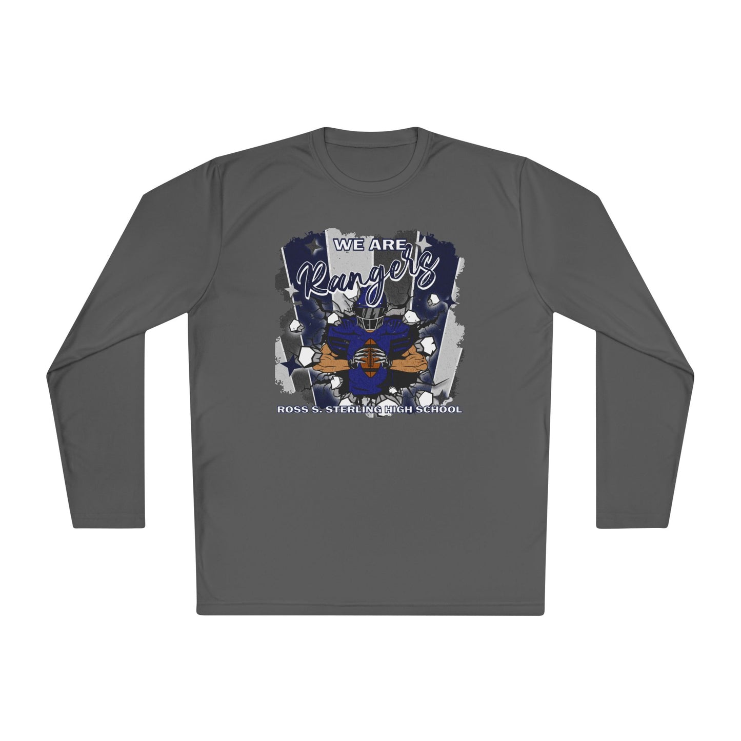 Long Sleeve Custom Mascot "We Are Rangers" Team Spirit Shirt.