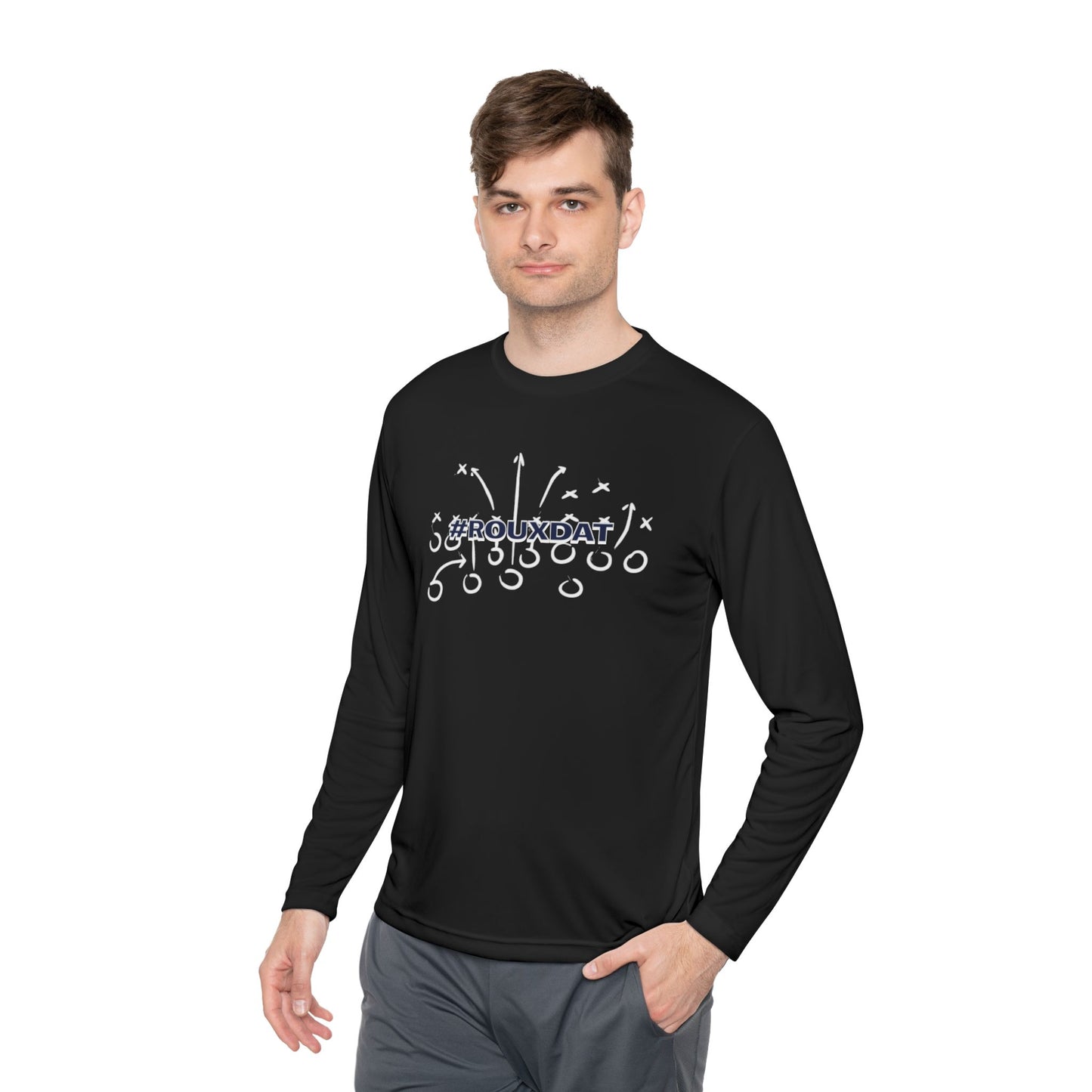 Custom Football Play Design Long Sleeve Tee