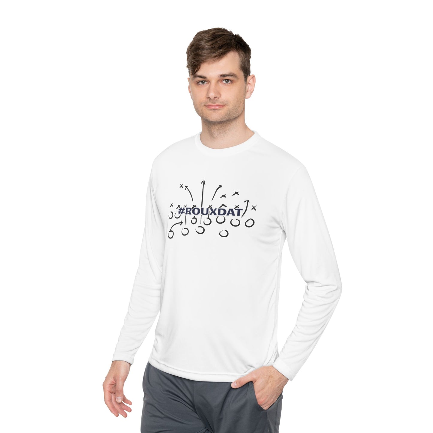 Custom Football Play Design Long Sleeve Tee